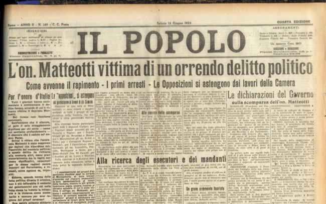 Ultimo discorso di Giacomo Matteotti al Parlamento (3 maggio 1924) – LAIC